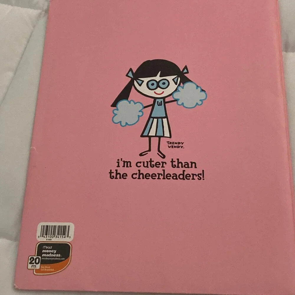 David & Goliath Stupid Factory - Trendy Wendy pink Meed Folder - Y2K